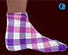 Pink Purple Sock Plaid M