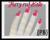 {PB}Furry Hot nails