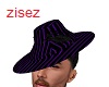 purple black zoot hat