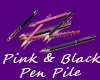 BC Pink & Black Pen Pile