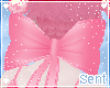 S ♥ Pink Cow Bow