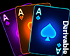 [A] Neon Ace Cards