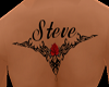 Steve Back Rose Tattoo