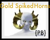 {PB}GOLD SPIKED HORNS