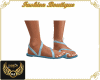 NJ] Zig-Zag blue sandals