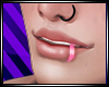 [W] Pink Lip Piercing