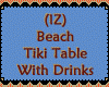 Beach Tiki Table wDrinks