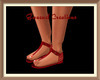 Red Flat Sandals