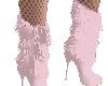 coco pink tassel boots