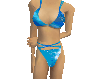 Blue Satin bikini