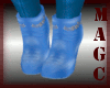 Blue bling music boots