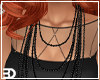 Black Long Bead Necklace