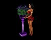 Purple Florist w/ Stand