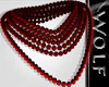 Beads necklace ~Red~