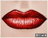 [M] Lara Lips Metal Red