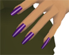 Glossy Purple Nails