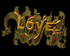 V Golden Love 3D Sign