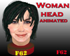 Woman head animated