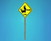 Skunk Crossing Sign