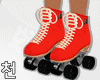 ! Retro RollerSkates Red