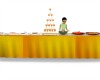 animated buffet table