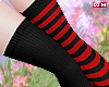 w. Black/Red Socks S