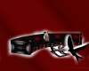 🐦 Red Black Sofa