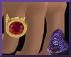 Gold Ruby Ring July (M)