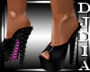 Blk&Pink Corset Heels