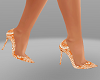 K orange pump shoes