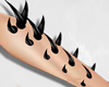 Black Pvc Arm Spikes (L)