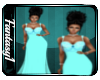 Fantasy  Aqua Gown