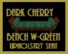 Dark Cherry & Green Seat
