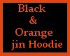 Blk/Org Jin Hoodie