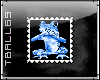 Blue Frog Stamp