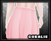 .Pink High Waisted Skirt