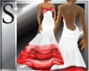 Paloma white-red dress