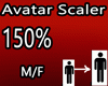 Scale Avatar 150% M/F