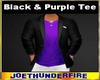 Black Suit Purple Tee