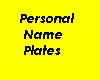 Name License Plates