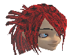 Red Demonic Female Hair
