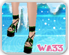 WA33 Dark Green Heels
