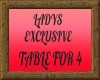 LADYS EXCLUSIVE TABLE 44