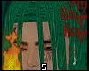 long dreads green