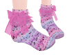 Ankle PinkGoth Socks