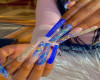 Smurf Blue Nails