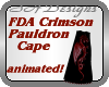 Crimson D Pauldrn Cape F
