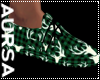 (1A)Buck Slippers Green