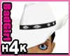H4K White Cowgirl Hat