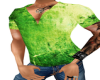 Grunge Green Men's Shirt